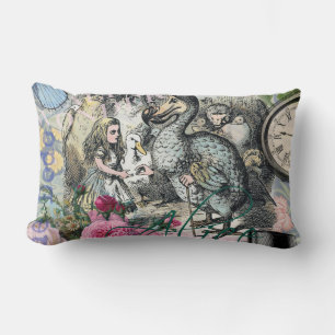 Alice in Wonderland Dodo Classic Artwork Lumbar Cushion
