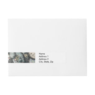 Alice in Wonderland Dodo Classic Artwork Wraparound Address Label