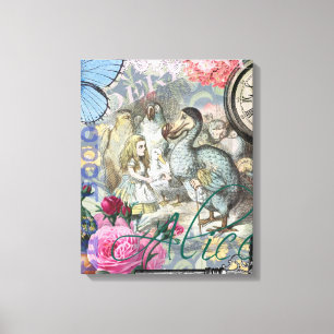 Alice in Wonderland Dodo Classic Tenniel Art Canvas Print