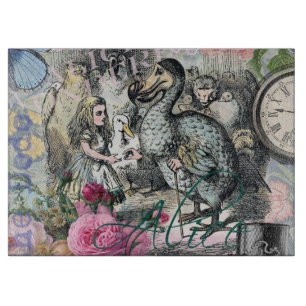 Alice in Wonderland Dodo Classic Tenniel Art Cutting Board