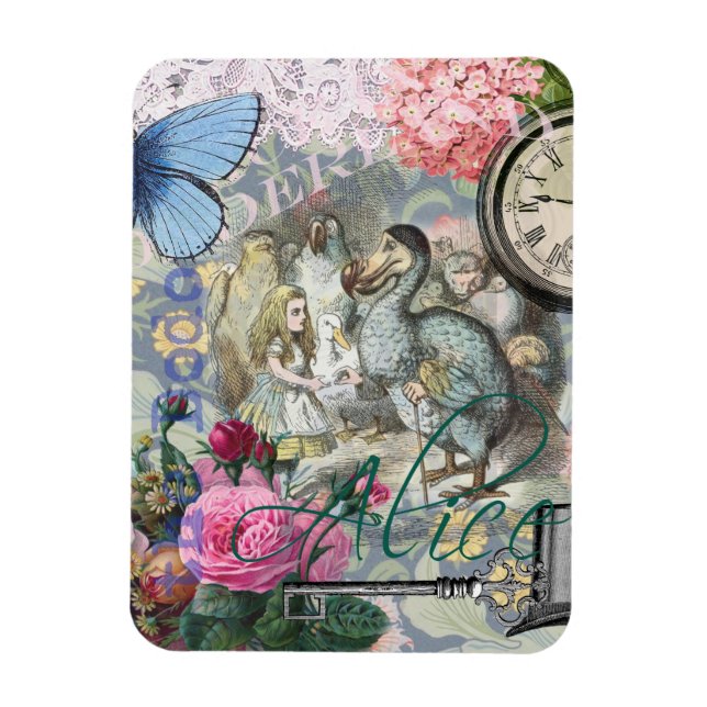 Alice in Wonderland Dodo Classic Tenniel Art Magnet (Vertical)