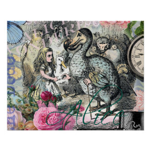 Alice in Wonderland Dodo Classic Tenniel Art Poster