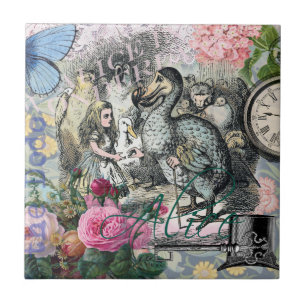 Alice in Wonderland Dodo Classic Tenniel Art Tile