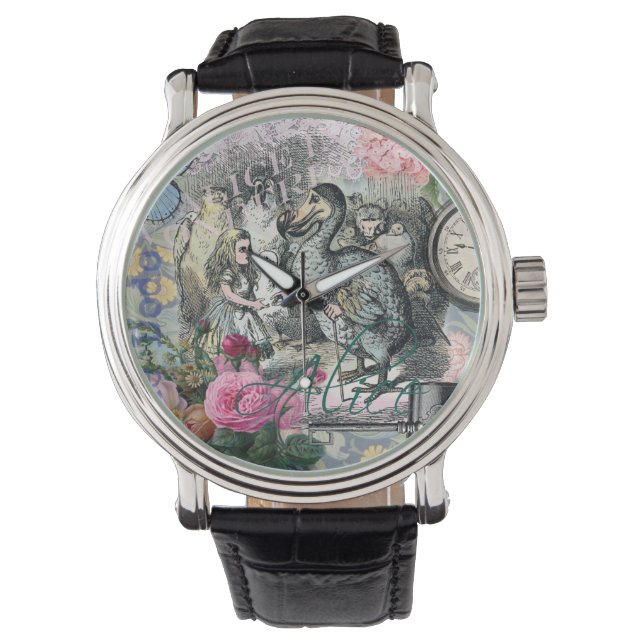 Alice in Wonderland Dodo Classic Tenniel Art Watch (Front)