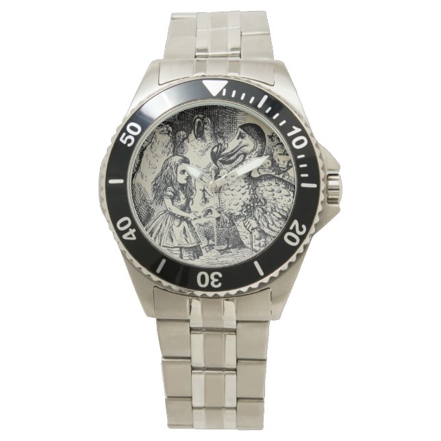 Alice (In Wonderland) Dodo Stainless Steel Watch (Front)