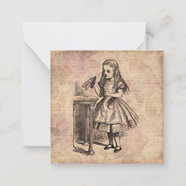 Alice in Wonderland Drink Me Bottle Card (Front)