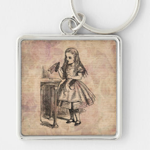 Alice in Wonderland Drink Me Bottle Key Ring