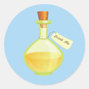 Alice in Wonderland Drink Me Stickers