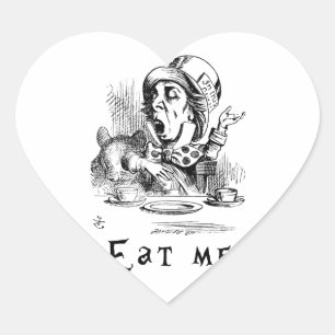 Alice in Wonderland - Eat me Heart Sticker