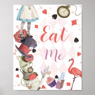 Alice in Wonderland Eat Me Poster