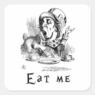 Alice in Wonderland - Eat me Square Sticker