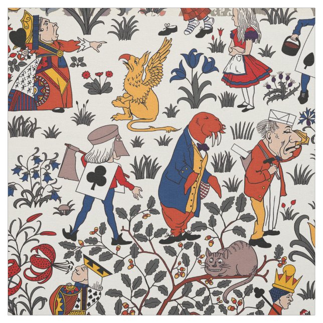 Alice in Wonderland Fabric (Swatch)