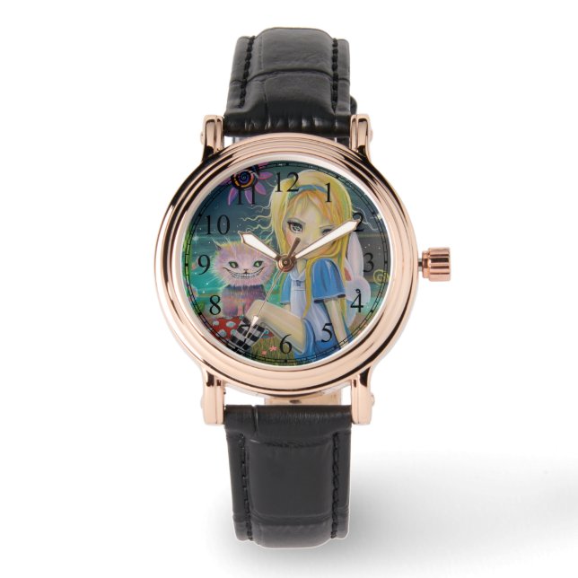Alice in Wonderland Fairytale Cute Girly Watch (Front)
