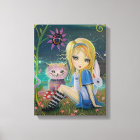 Alice in Wonderland Fantasy Fairytale Art Big Eye