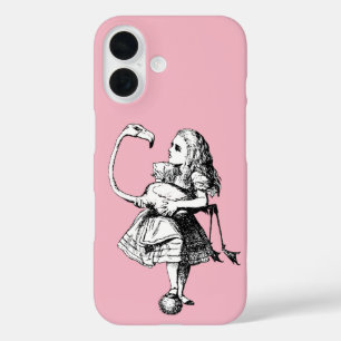 Alice in Wonderland Flamingo iPhone 16 Case