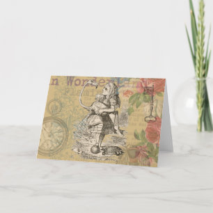 Alice in Wonderland Flamingo Classic Card