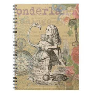 Alice in Wonderland Flamingo Classic Notebook