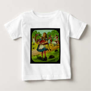 Alice in Wonderland Flamingo Croquet Baby T-Shirt