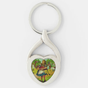 Alice in Wonderland Flamingo Croquet Key Ring