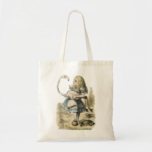 Alice in Wonderland Flamingo & Hedgehog Croquet Ta Tote Bag