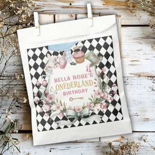Alice in Wonderland Flower Frame 1st birthday Favour Bags