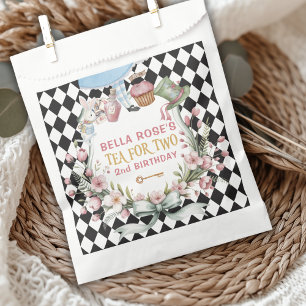 Alice in Wonderland Flower Frame  2nd birthday Favour Bags