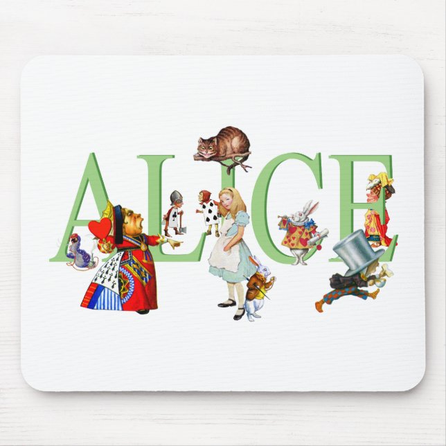 ALICE IN WONDERLAND & FRIENDS MOUSE MAT (Front)