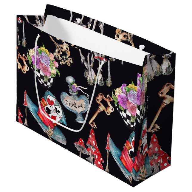 Alice in Wonderland Gift Bag (Front Angled)