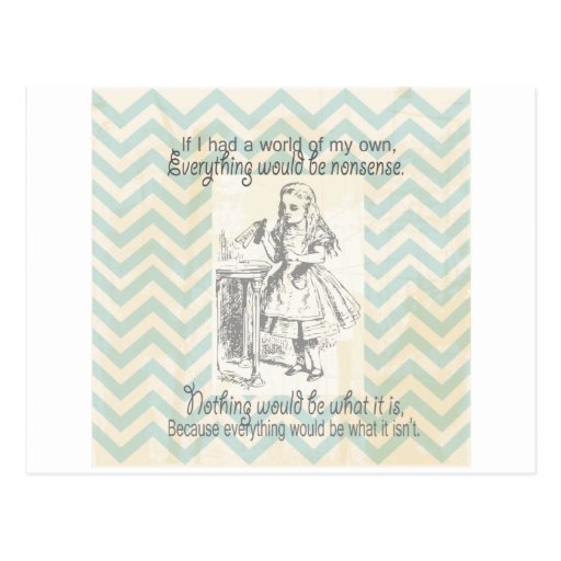 Image of Alice in Wonderland Gifts Postcard