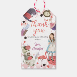 Alice in Wonderland Girl Birthday Gift Tag