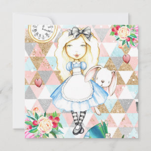 Alice in Wonderland Greeting Blank Cards