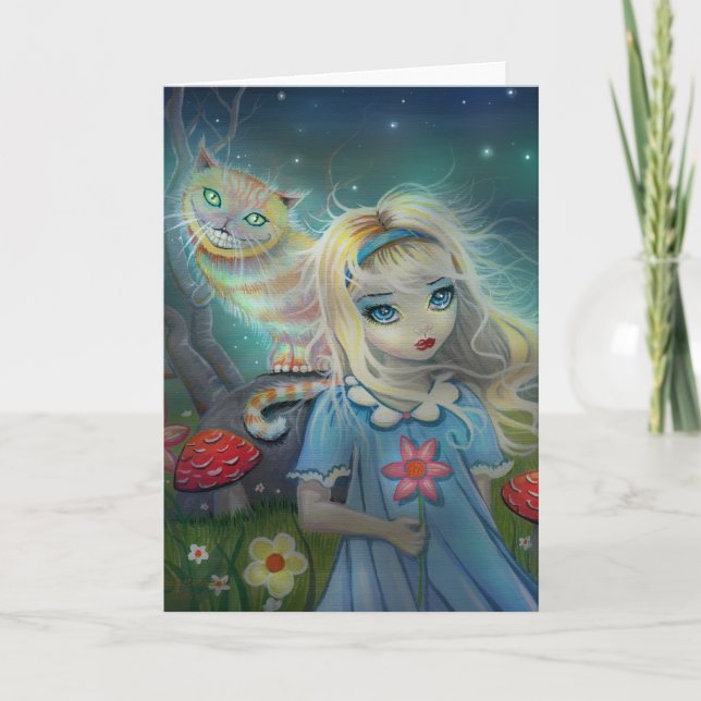 Alice in Wonderland Greeting Card (Front)