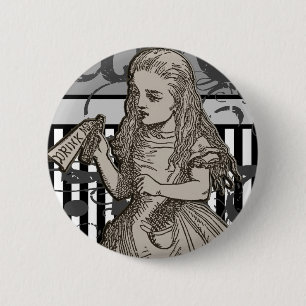 Alice In Wonderland Grunge 6 Cm Round Badge