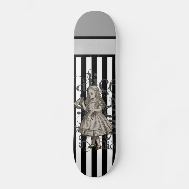 Alice In Wonderland Grunge Skateboard (Front)