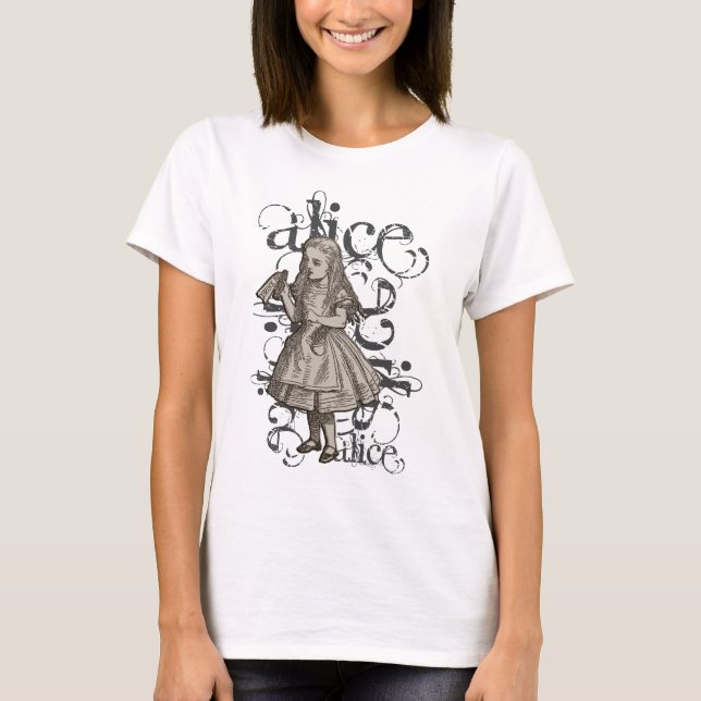 Alice In Wonderland Grunge T-Shirt (Front)
