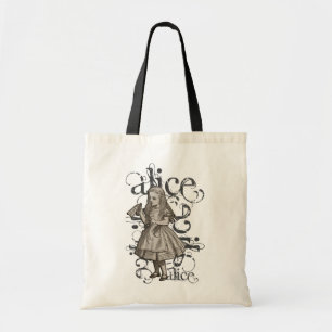 Alice In Wonderland Grunge Tote Bag