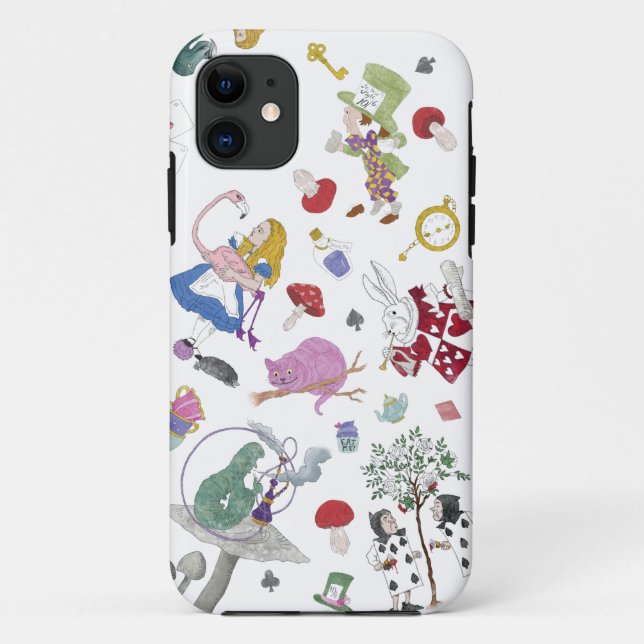 Alice In Wonderland Hand Drawn Cell Phone Case (Back)
