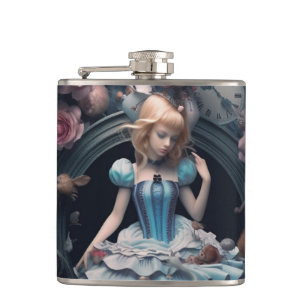 Alice in Wonderland Hip Flask