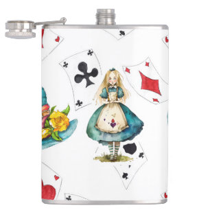 Alice in Wonderland Hip Flask