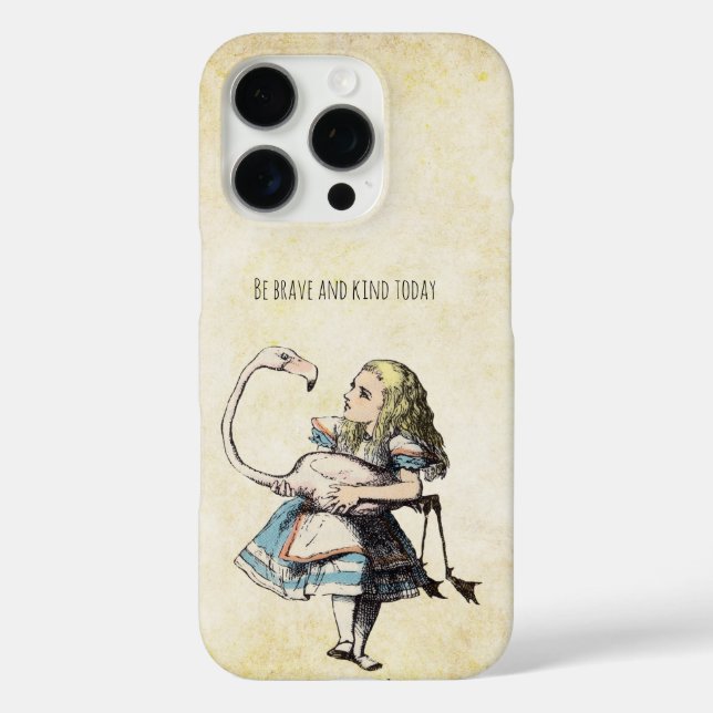 Alice In Wonderland Holding a Flamingo  Case-Mate iPhone Case (Back)