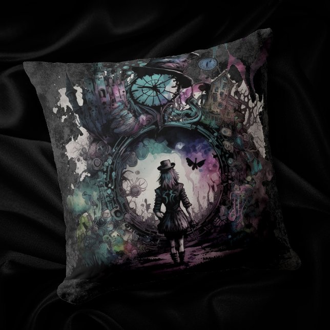 Alice in Wonderland | Into the Rabbit Hole Cushion (Creator Uploaded)