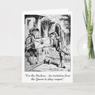 Alice in Wonderland invitation