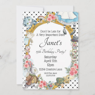 Alice in Wonderland Invitation