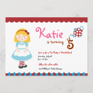 ALICE in Wonderland Invitation