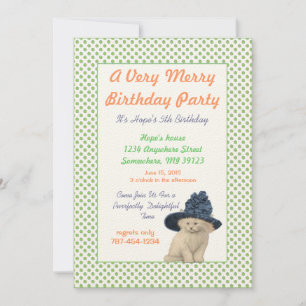 Alice In Wonderland Invitation  Birthday Party