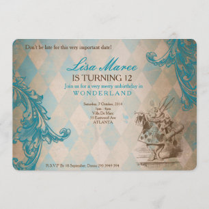 Alice in Wonderland - Invite