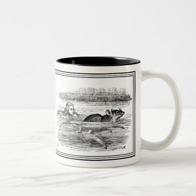 Alice in Wonderland John Tenniel Illustration Mug (Right)