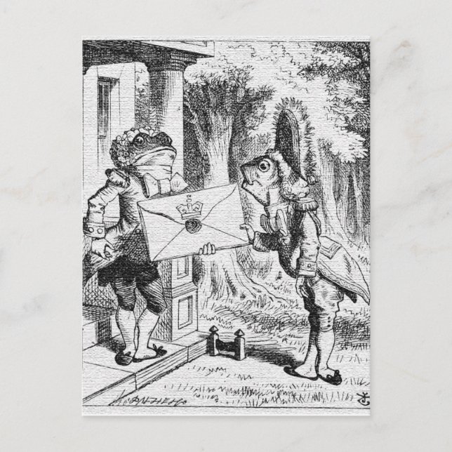Alice in Wonderland John Tenniel Postcard (Front)