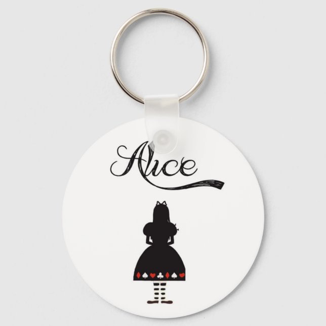 Alice In Wonderland Key Ring (Front)