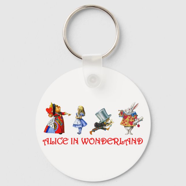 ALICE IN WONDERLAND KEY RING (Front)
